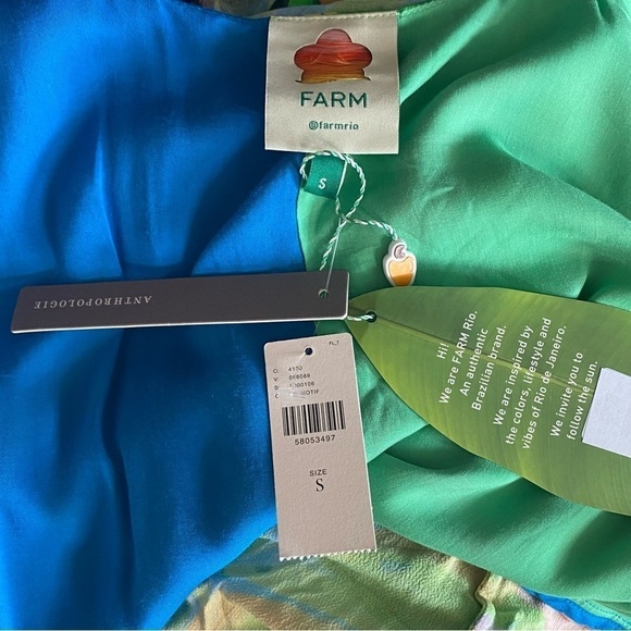 Farm Rio Tahiti Wrap Maxi Dress, Small - Picture 10 of 13